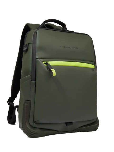 CORNER SPECIALE GOMMATO  Plecak na laptopa 14" ZIELONY - Plecaki na laptopa do pracy