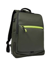 PIQUADRO CORNER SPECIALE GOMMATO  Plecak na laptopa 14" ZIELONY - Plecaki na laptopa do pracy - 2