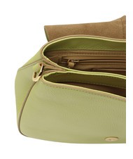 GIANNI CHIARINI HELENA ROUND Torba sk&oacute;rzana z podw&oacute;jnym paskiem na ramię niedojrzały - Torby damskie - 4