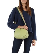 GIANNI CHIARINI HELENA ROUND Torba sk&oacute;rzana z podw&oacute;jnym paskiem na ramię niedojrzały - Torby damskie - 6