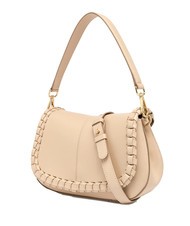 GIANNI CHIARINI HELENA ROUND Torba sk&oacute;rzana z klapką krem - Torby damskie - 2