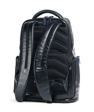 PIQUADRO BLUE SQUARE  Plecak sk&oacute;rzany na laptopa 15,6" niebieski - Plecaki na laptopa do pracy - 2