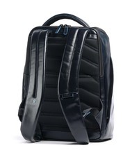 PIQUADRO BLUE SQUARE Plecak sk&oacute;rzany, uchwyt na laptopa 14" niebieski - Plecaki na laptopa do pracy - 2