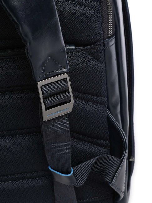 BLUE SQUARE Plecak sk&oacute;rzany, uchwyt na laptopa 14" niebieski - Plecaki na laptopa do pracy