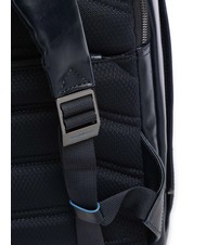 PIQUADRO BLUE SQUARE Plecak sk&oacute;rzany, uchwyt na laptopa 14" niebieski - Plecaki na laptopa do pracy - 3