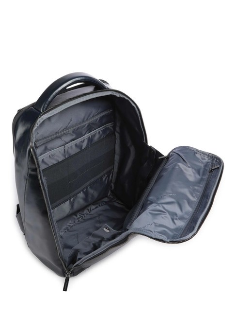 BLUE SQUARE Plecak sk&oacute;rzany, uchwyt na laptopa 14" niebieski - Plecaki na laptopa do pracy
