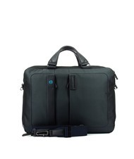 PIQUADRO P16 Teczka na laptopa 15,6" - iPad 10,5" NIEBIESKIE SZEWRONY - Teczki robocze - 4