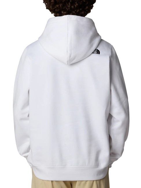 DREW PEAK Bluza z kapturem tnf biały/tnf czarny - Bluzy męskie