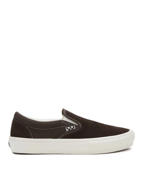 SKATE SLIP-ON Trampki do jazdy na deskorolce czekoladowy brąz - Buty męskie