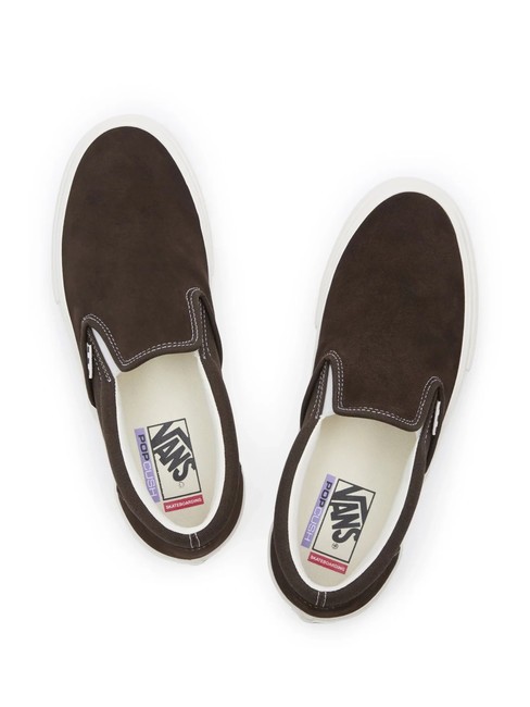 SKATE SLIP-ON Trampki do jazdy na deskorolce czekoladowy brąz - Buty męskie