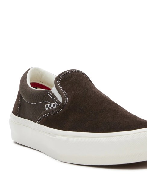 SKATE SLIP-ON Trampki do jazdy na deskorolce czekoladowy brąz - Buty męskie