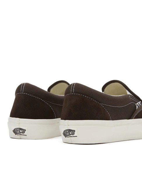 SKATE SLIP-ON Trampki do jazdy na deskorolce czekoladowy brąz - Buty męskie