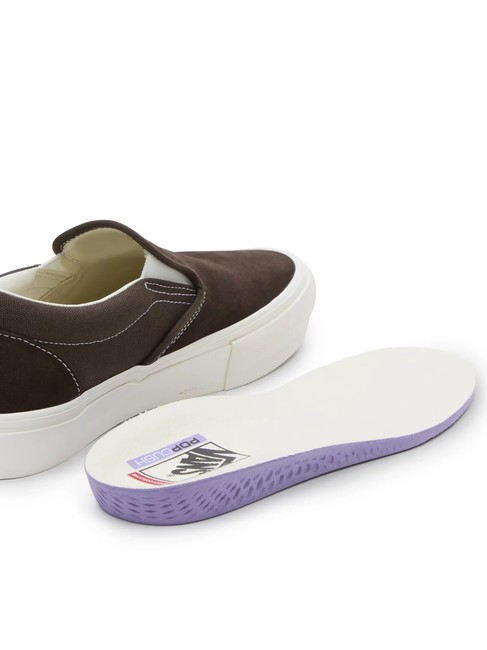 SKATE SLIP-ON Trampki do jazdy na deskorolce czekoladowy brąz - Buty męskie