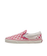 VANS CLASSIC SLIP-ON  Buty pł&oacute;cienne r&oacute;żowy/prawdziwa biel - Buty uniseks - 2