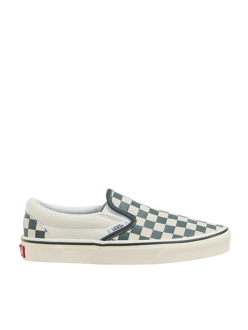 CLASSIC SLIP-ON  Buty pł&oacute;cienne zielony/prawdziwa biel - Buty uniseks