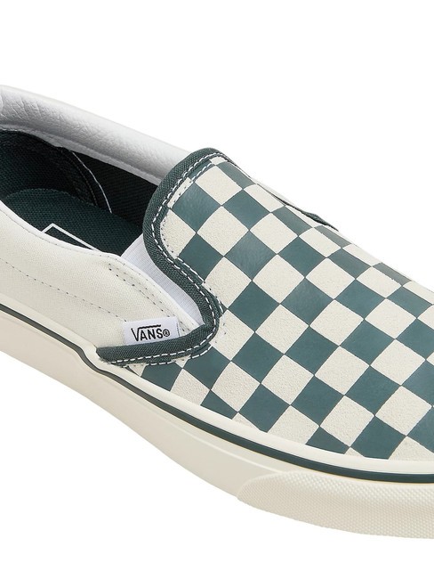 CLASSIC SLIP-ON  Buty pł&oacute;cienne zielony/prawdziwa biel - Buty uniseks
