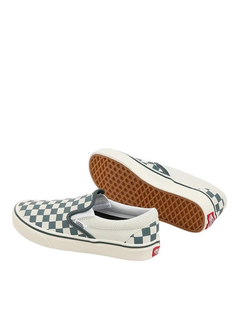 CLASSIC SLIP-ON  Buty pł&oacute;cienne zielony/prawdziwa biel - Buty uniseks