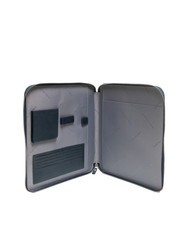 PIQUADRO CAMPIONARIO - PQ-BIOS Podkładka A4 ze sk&oacute;ry i materiału niebieski - Uchwyt i organizer na tablet - 2