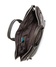 PIQUADRO CAMPIONARIO - MODUS Sk&oacute;rzana teczka, uchwyt na laptopa 15,6" ciemny - Teczki robocze - 5