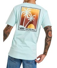 VANS ISLAND BOX Koszulka bawełniana z nadrukiem niebieski blask - Koszulki męskie - 2