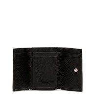 GIANNI CHIARINI WALLETS GRAIN Mały portfel ze sk&oacute;ry młotkowanej Czarny - Portfele damskie - 2