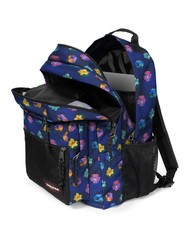 EASTPAK PINNACLE PINZIP Plecak z uchwytem na butelkę z wodą i uchwytem na laptopa 15" kwiat rozmycie granatowy - Plecaki szkolne i rekreacyjne - 4