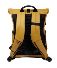 PIQUADRO CORNER SPECIALE GOMMATO Plecak z rolowaną g&oacute;rą na laptopa 15,6" Ż&oacute;łty - Plecaki na laptopa do pracy - 3