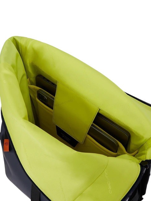 CORNER SPECIALE GOMMATO Plecak z rolowaną g&oacute;rą na laptopa 15,6" Ż&oacute;łty - Plecaki na laptopa do pracy