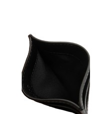 FURLA GARDENIA Sk&oacute;rzany uchwyt na karty z nadrukiem Andromedy Czarny - Portfele damskie - 3