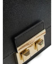 FURLA BELLA  Mała torebka na ramię, ze sk&oacute;ry Czarny - Torby damskie - 6