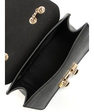 FURLA BELLA  Mała torebka na ramię, ze sk&oacute;ry Czarny - Torby damskie - 7