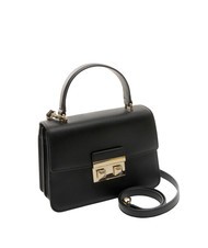 FURLA BELLA Mała sk&oacute;rzana torba st andromeda Czarny - Torby damskie - 3