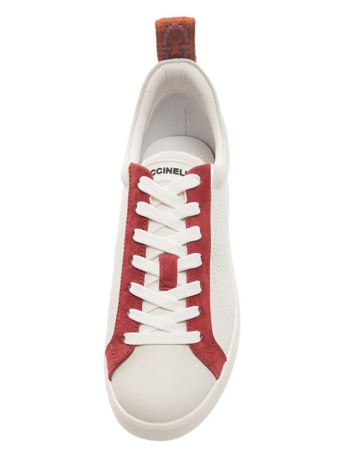 MONOGRAM PERFORED BIMATERIAL Sk&oacute;rzane trampki z/r&oacute;ża/m.gr - Buty damskie