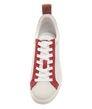 COCCINELLE MONOGRAM PERFORED BIMATERIAL Sk&oacute;rzane trampki z/r&oacute;ża/m.gr - Buty damskie - 3