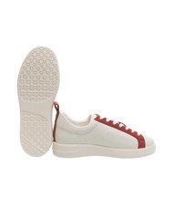 COCCINELLE MONOGRAM PERFORED BIMATERIAL Sk&oacute;rzane trampki z/r&oacute;ża/m.gr - Buty damskie - 4
