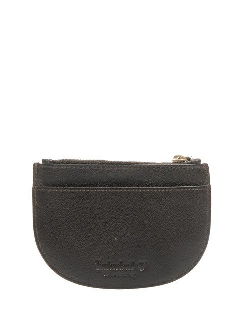 COIN Sk&oacute;rzana saszetka na monety ciemnobrązowy - Portfele damskie