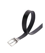TOMMY HILFIGER DENTON Pasek sk&oacute;rzany kosmiczny niebieski / czarny - Paski - 3