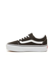 VANS WARD PLATFORM Wysokie trampki czarno-biały - Buty damskie - 4