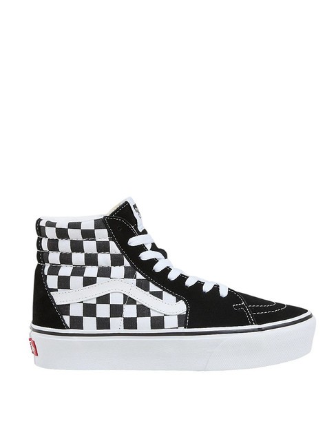 SK8-HI Platform 2.0 Wysokie trampki szachownica/czysta biel - Buty uniseks