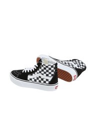 VANS SK8-HI Platform 2.0 Wysokie trampki szachownica/czysta biel - Buty uniseks - 4