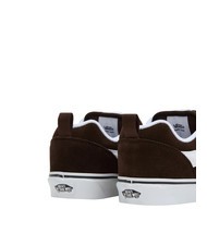 VANS KNU SKOOL Trampki ze sk&oacute;ry zamszowej brązowy/biały - Buty uniseks - 4