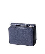GIANNI CHIARINI WALLETS GRAIN Mały portfel ze sk&oacute;ry młotkowanej GRANATOWY - Portfele damskie - 3