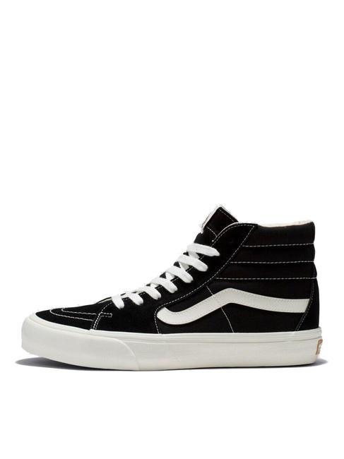 UA SK8-HI VR3 Wysokie trampki z pł&oacute;tna i sk&oacute;ry czarny/pianowy - Buty uniseks