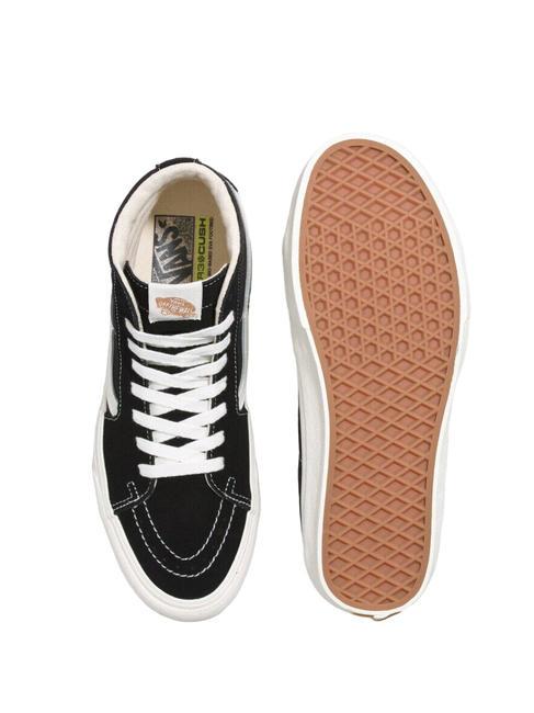 UA SK8-HI VR3 Wysokie trampki z pł&oacute;tna i sk&oacute;ry czarny/pianowy - Buty uniseks