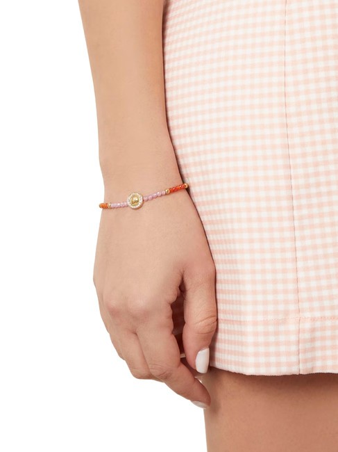 ARM PARTY Bransoletka z koralik&oacute;w ylw złoty/wielokolorowy - Bransoletki damskie