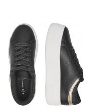 ARMANI EXCHANGE A|X Platform Trampki na koturnie Czarny/Czarny - Buty damskie - 3
