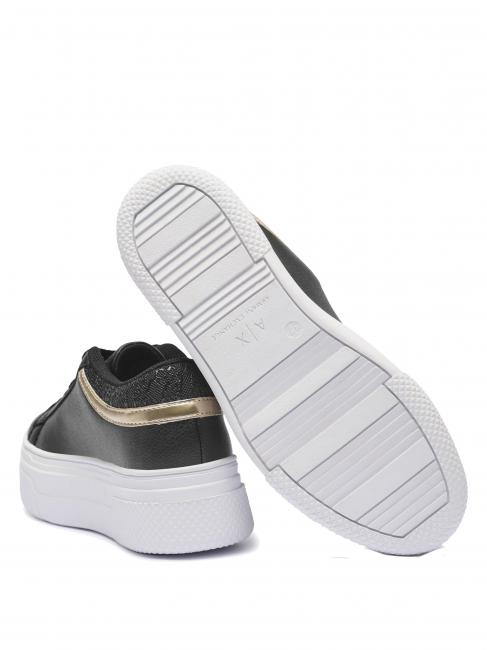 A|X Platform Trampki na koturnie Czarny/Czarny - Buty damskie