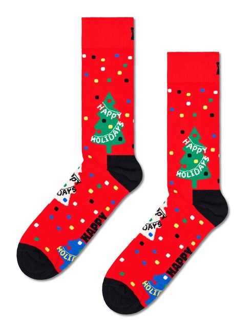 HOLIDAY TREE Zestaw prezentowy skarpetek 3 pary zielony - Skarpetki unisex