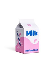 HAPPY SOCKS MILK CARTON Zestaw prezentowy skarpetek 4 pary biały - Skarpetki unisex - 6