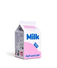 HAPPY SOCKS MILK CARTON Zestaw prezentowy skarpetek 4 pary biały - Skarpetki unisex - 7